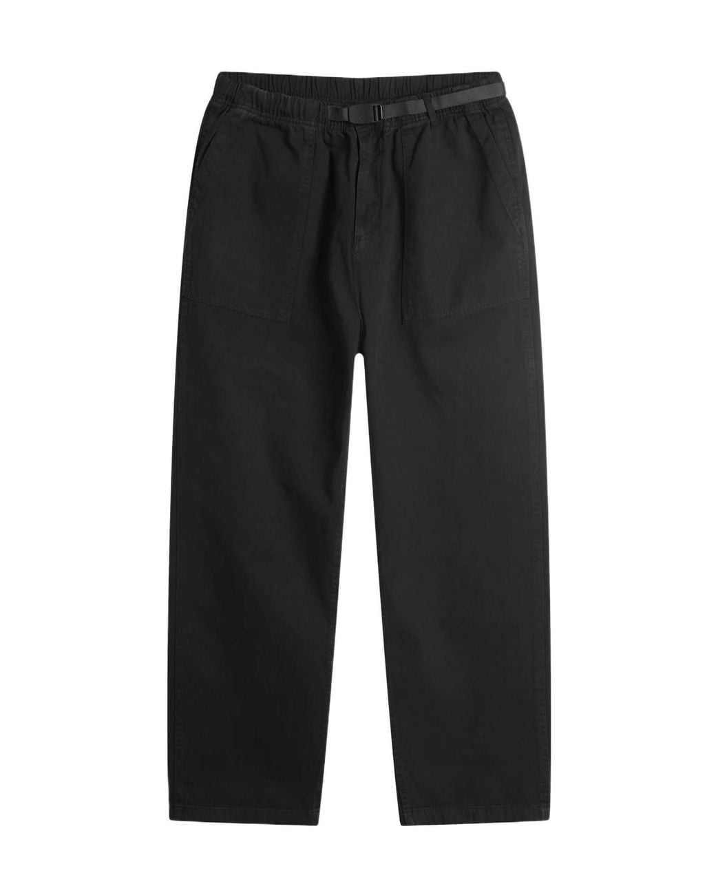 Gramicci Black Loose Tapered Ridge Pants for men