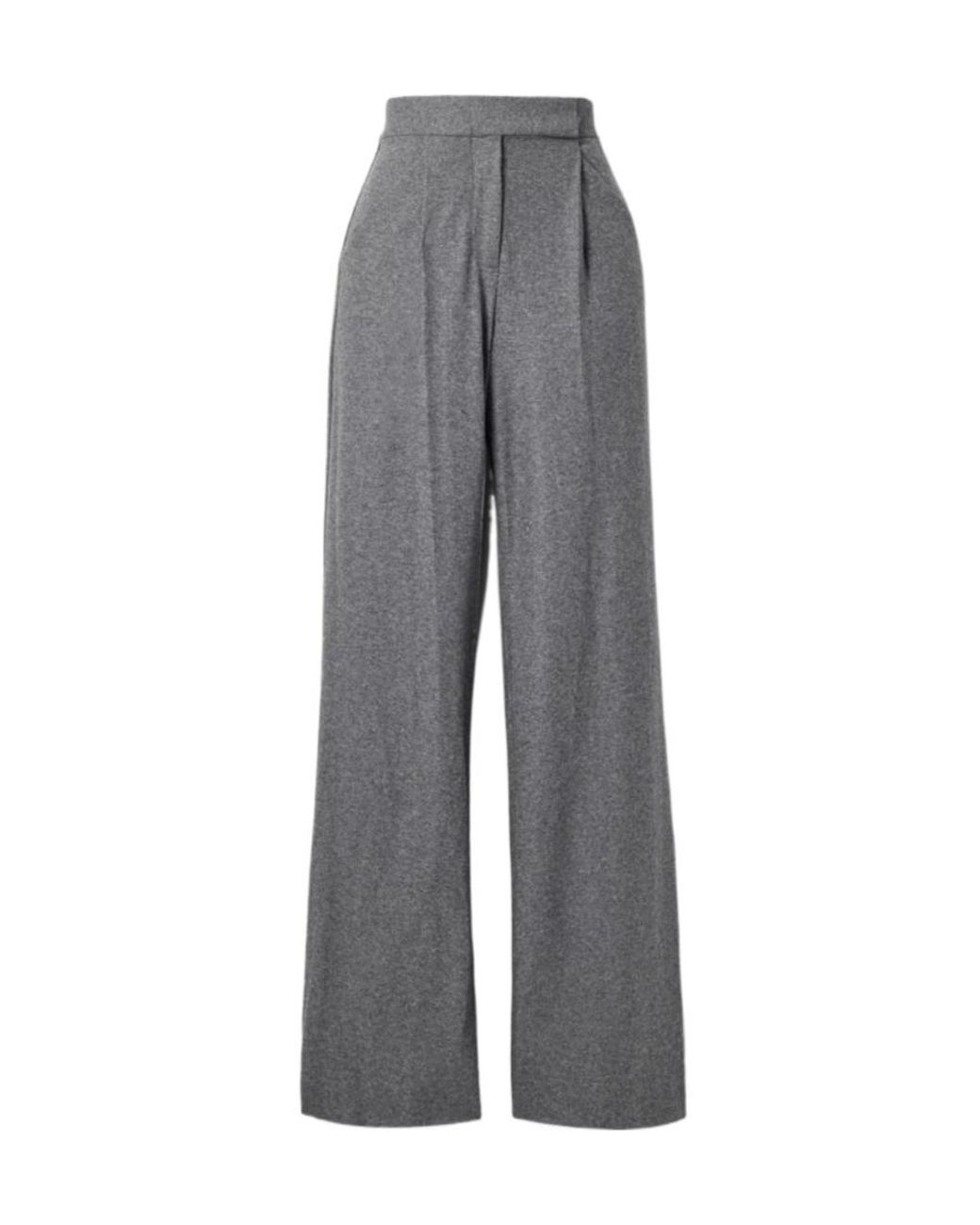 Veronica Beard Gray Straight-Leg Casual Pants