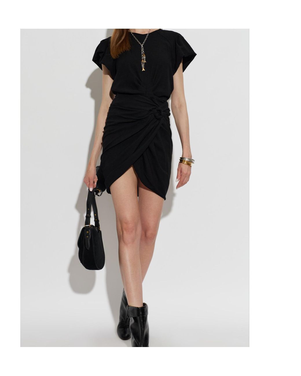 Isabel Marant Black Crew Neck Short-Sleeved T-Shirt