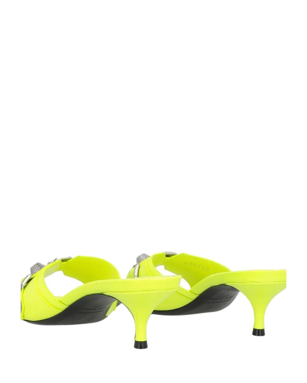 Balenciaga Yellow High-Heel Leather Sandals