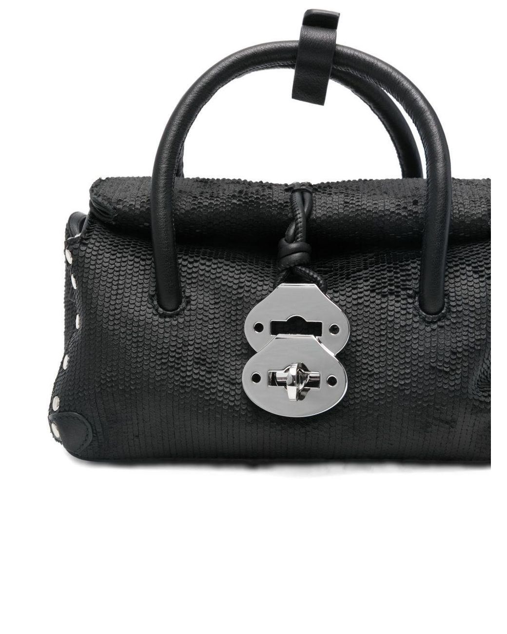 Zanellato Black Top Handle Shoulder Bag