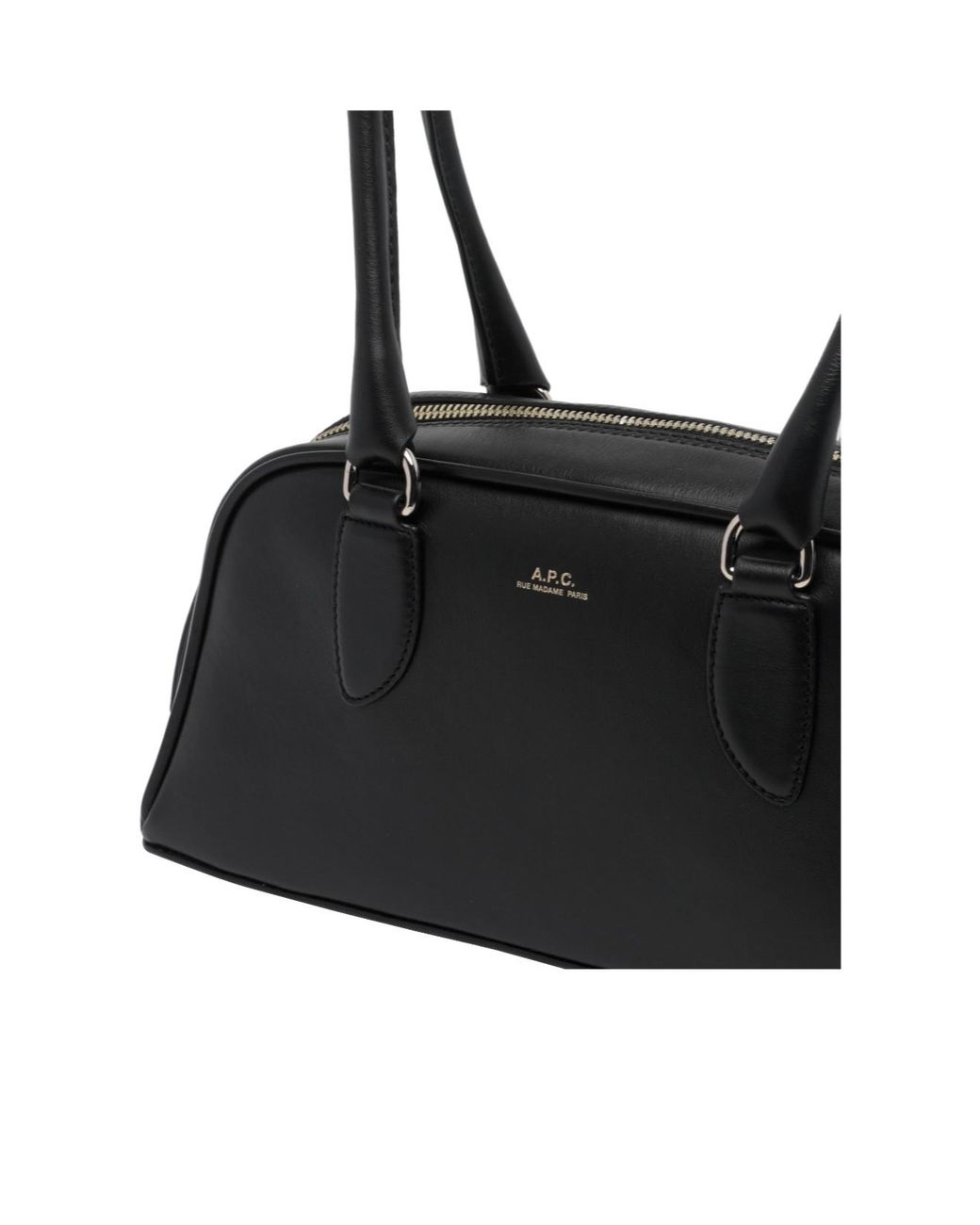 A.P.C. Black Paloma Leather Tote Bag