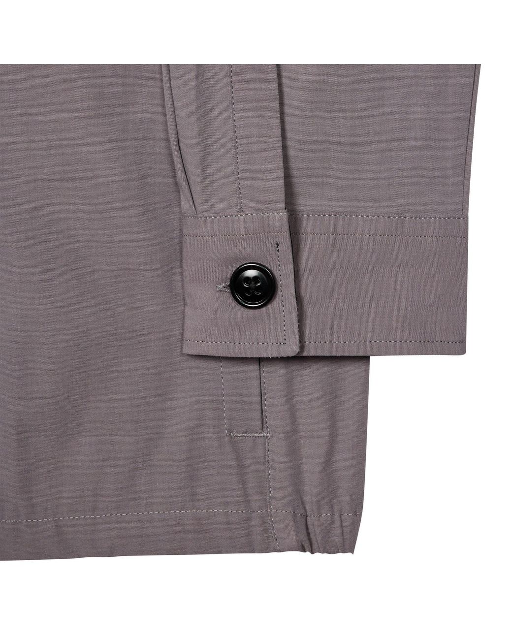 Paul Smith Gray Lapel Longsleeve Coat for men