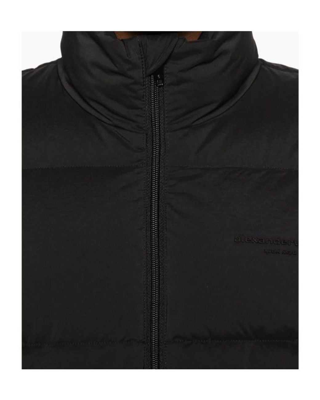 Alexander Wang Black Zip-Up Padded Jacket