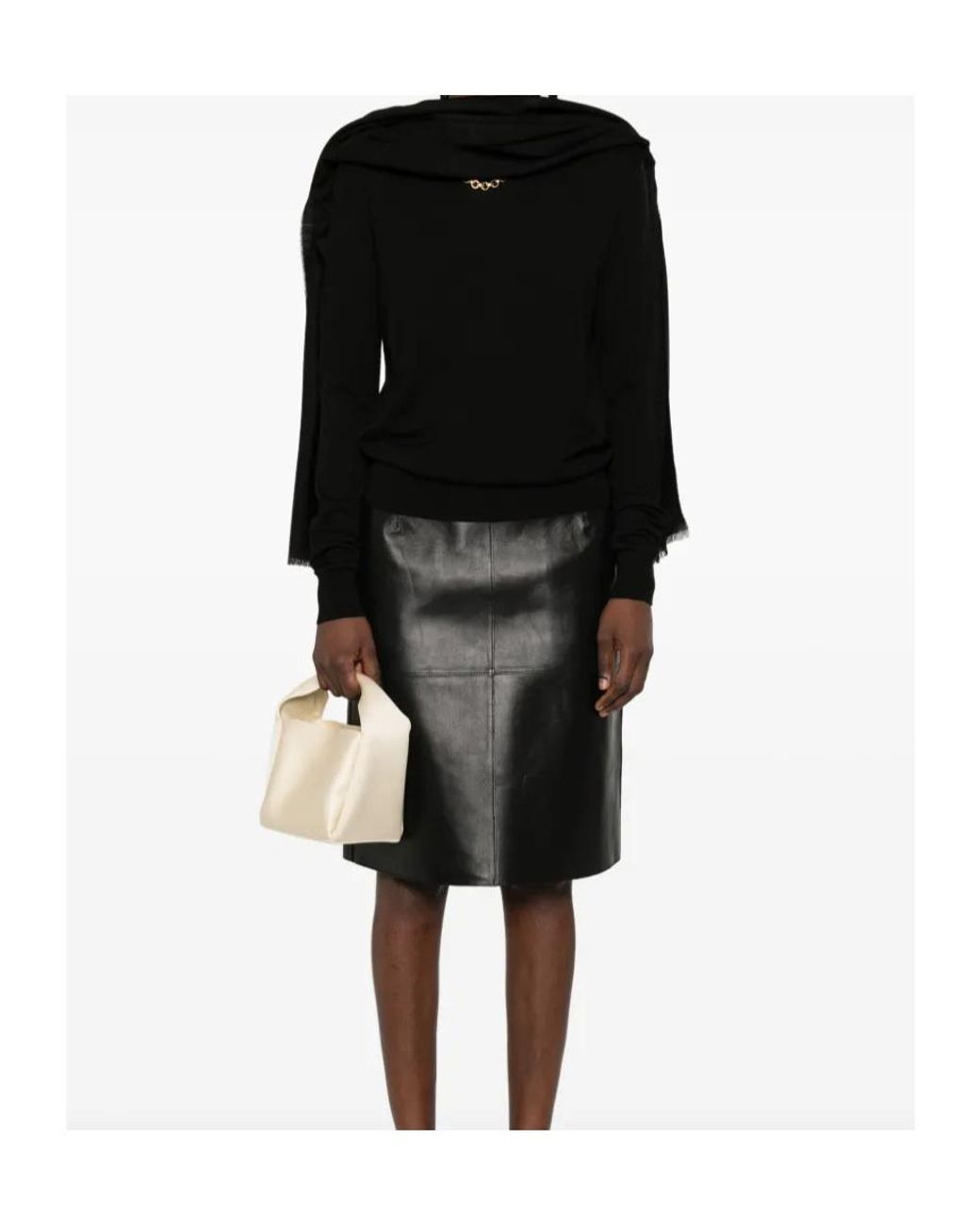 Totême Black Totême Long-Sleeved Crewneck Jumper
