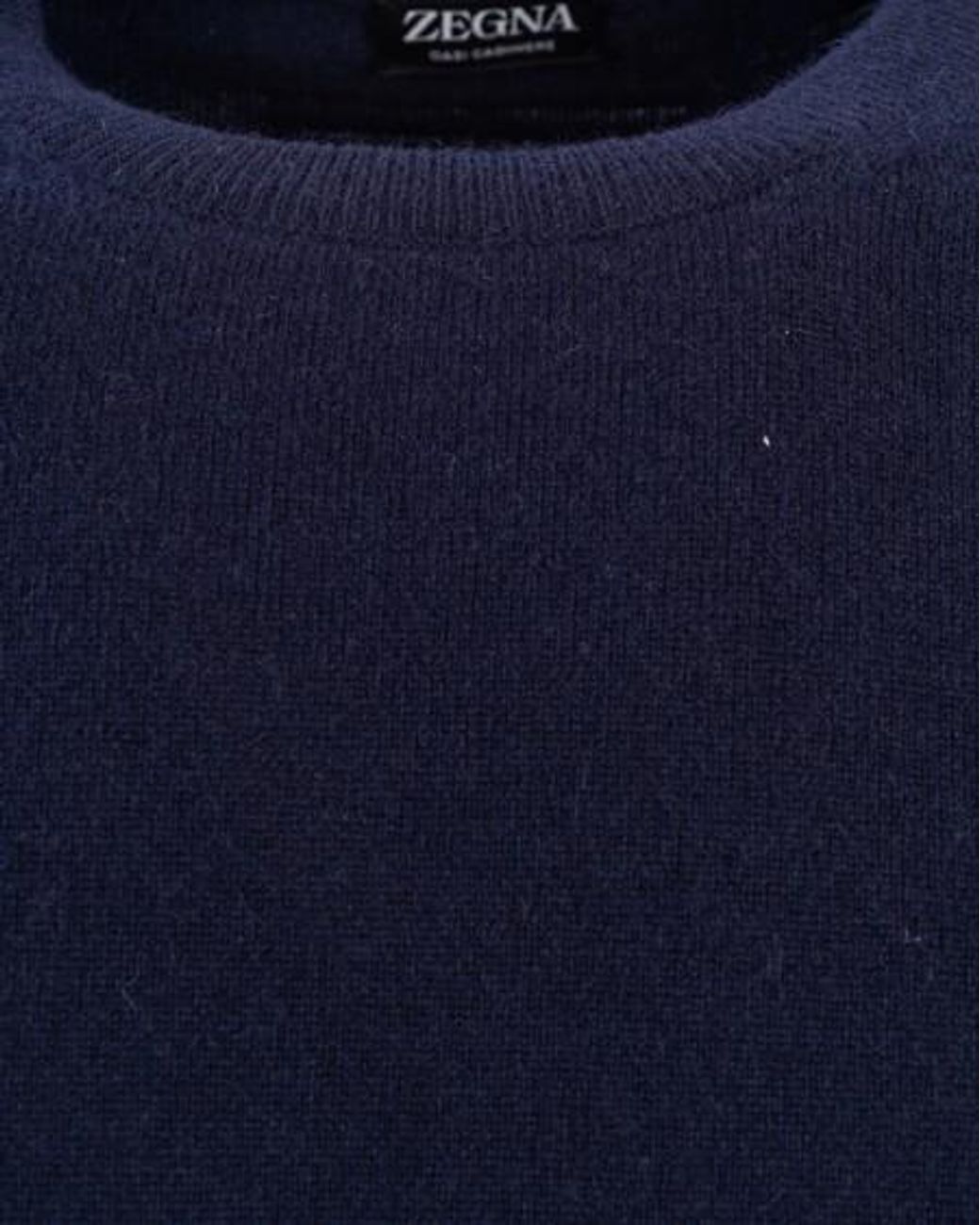 Zegna Blue Crew Neck Sweater for men