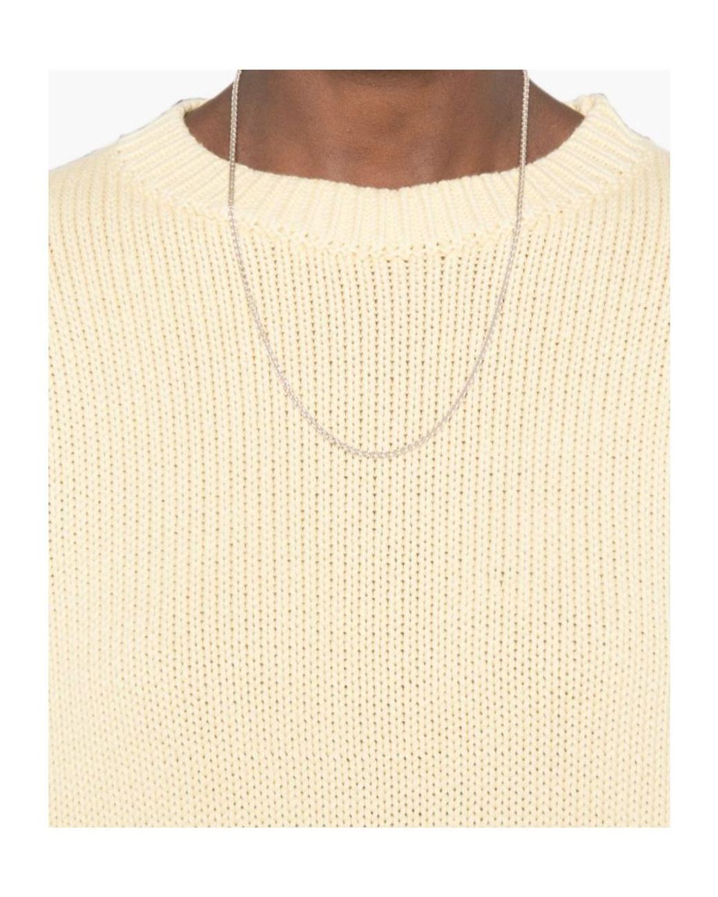 Totême Natural Totême Chunky Crew-Neck Knitted Sweater