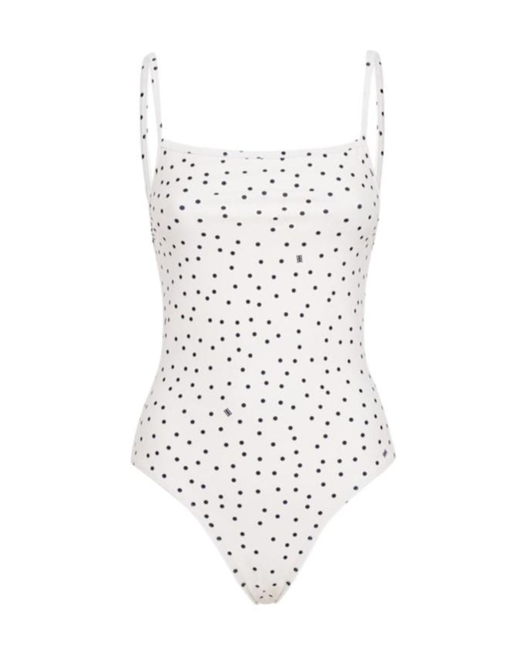 By Malene Birger White Astrid Polka Dot One-Piece Swimsuit