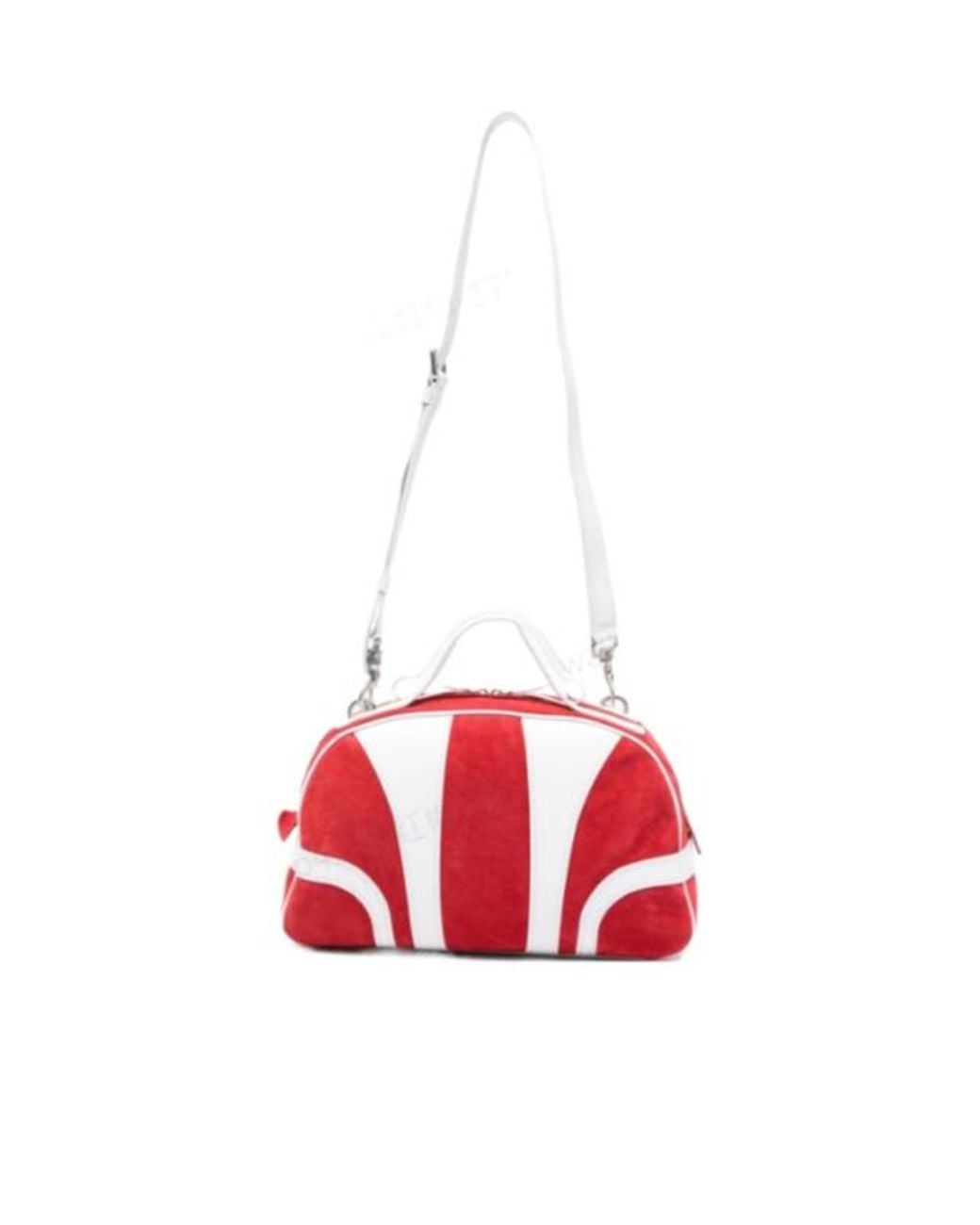 Dries Van Noten Red Striped Design Shoulder Bag for men