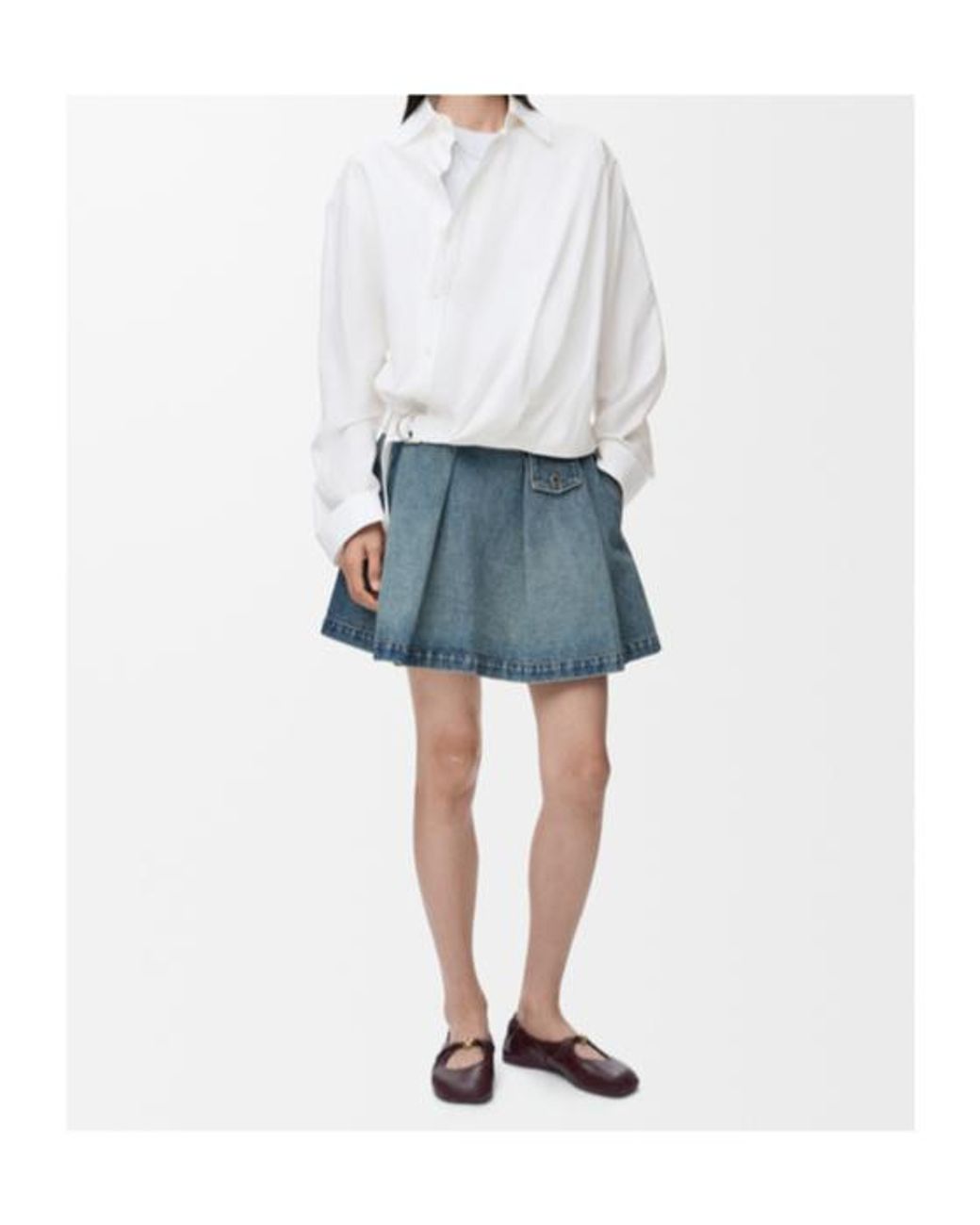 Loewe White Draped Shirt