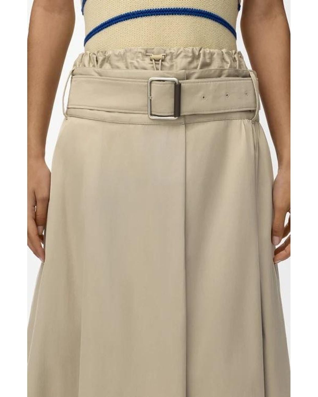 Loewe Natural Pleated Skirt