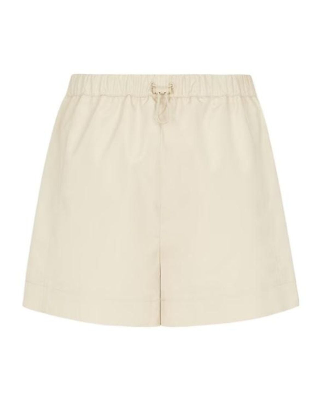 Fendi Natural Logo Printed Elasticated Waist Shorts