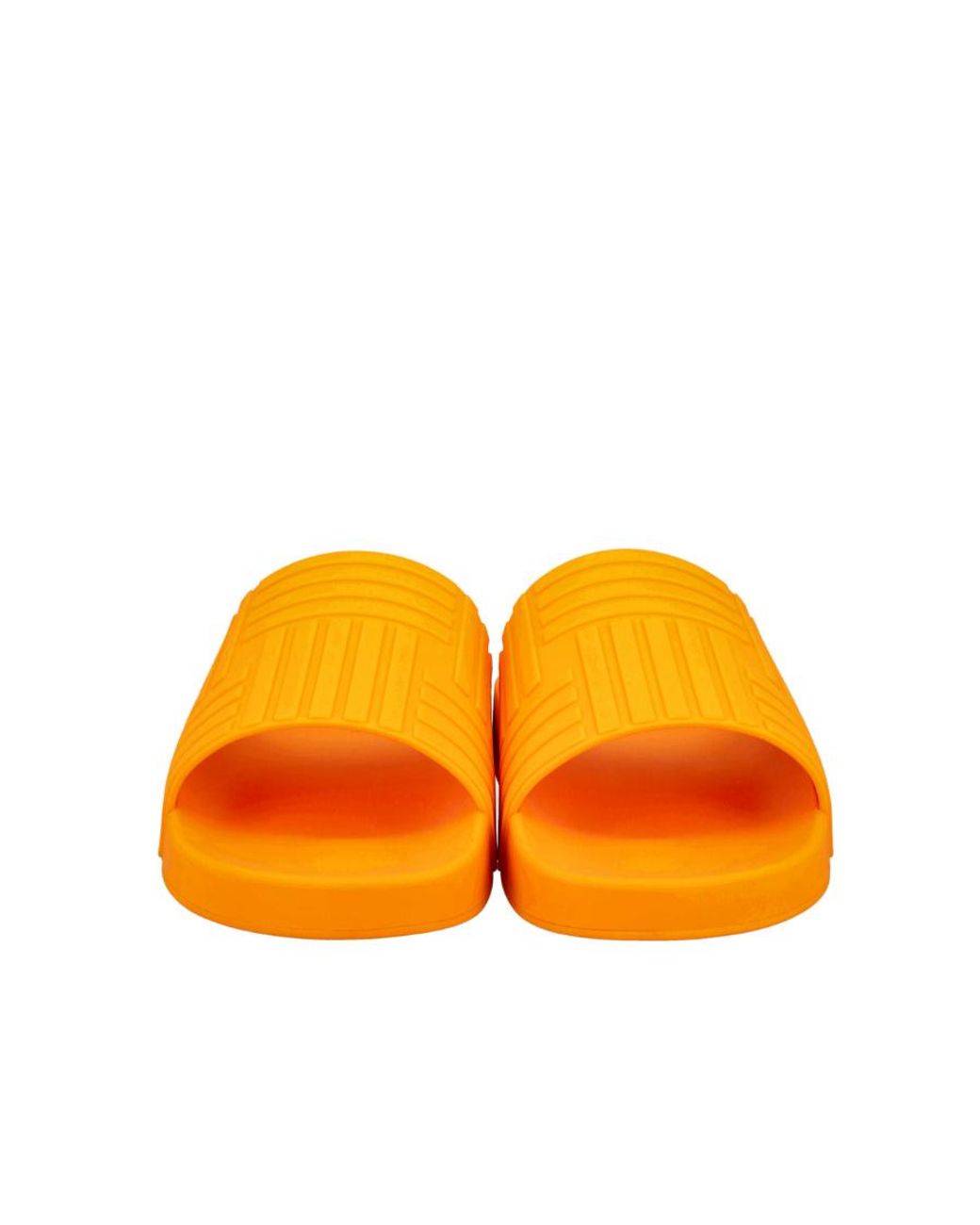 Bottega Veneta Yellow Embossed Open-Toe Slides for men