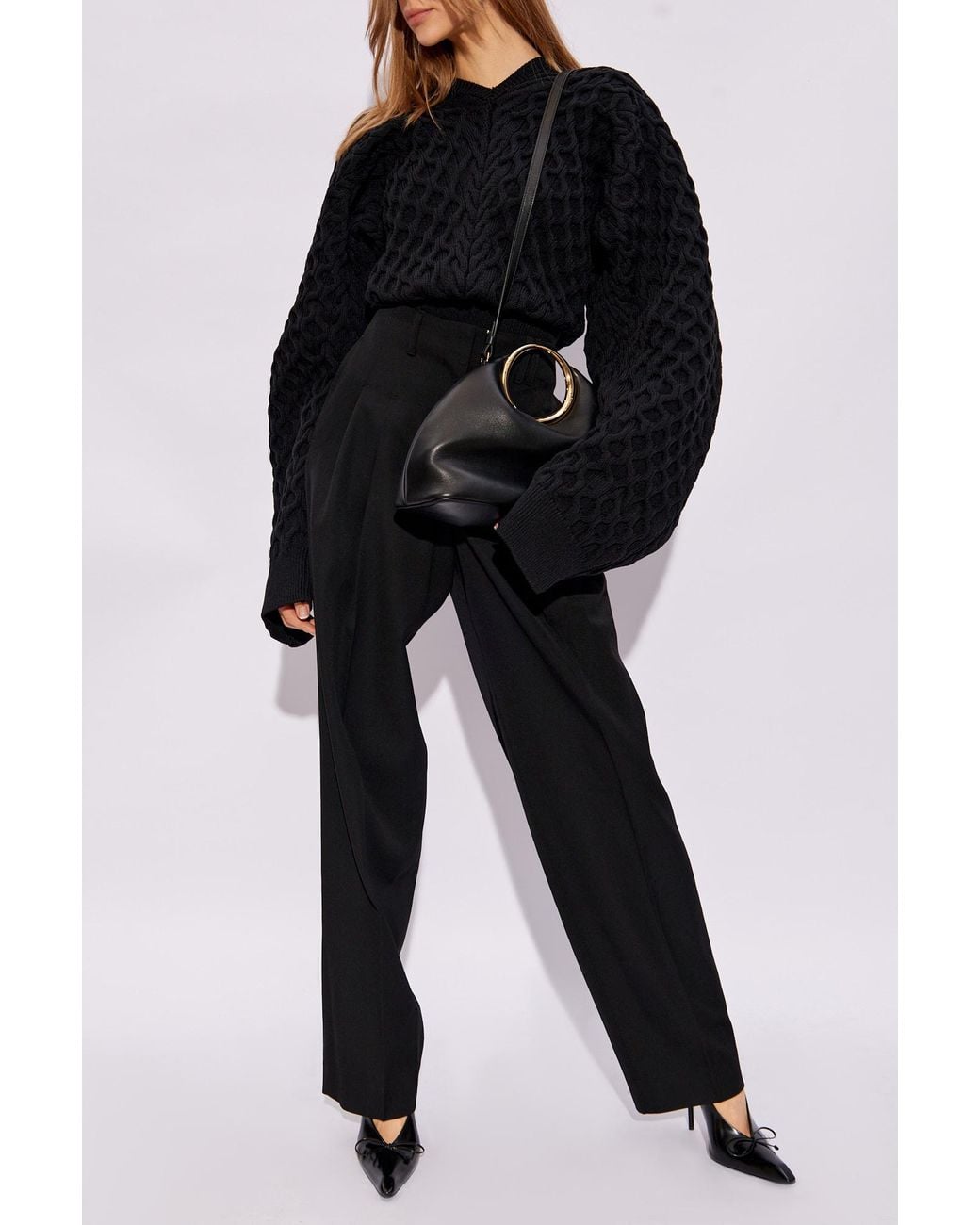 Jacquemus Blue Le Sweater Boule Torsade Oversized Jumper