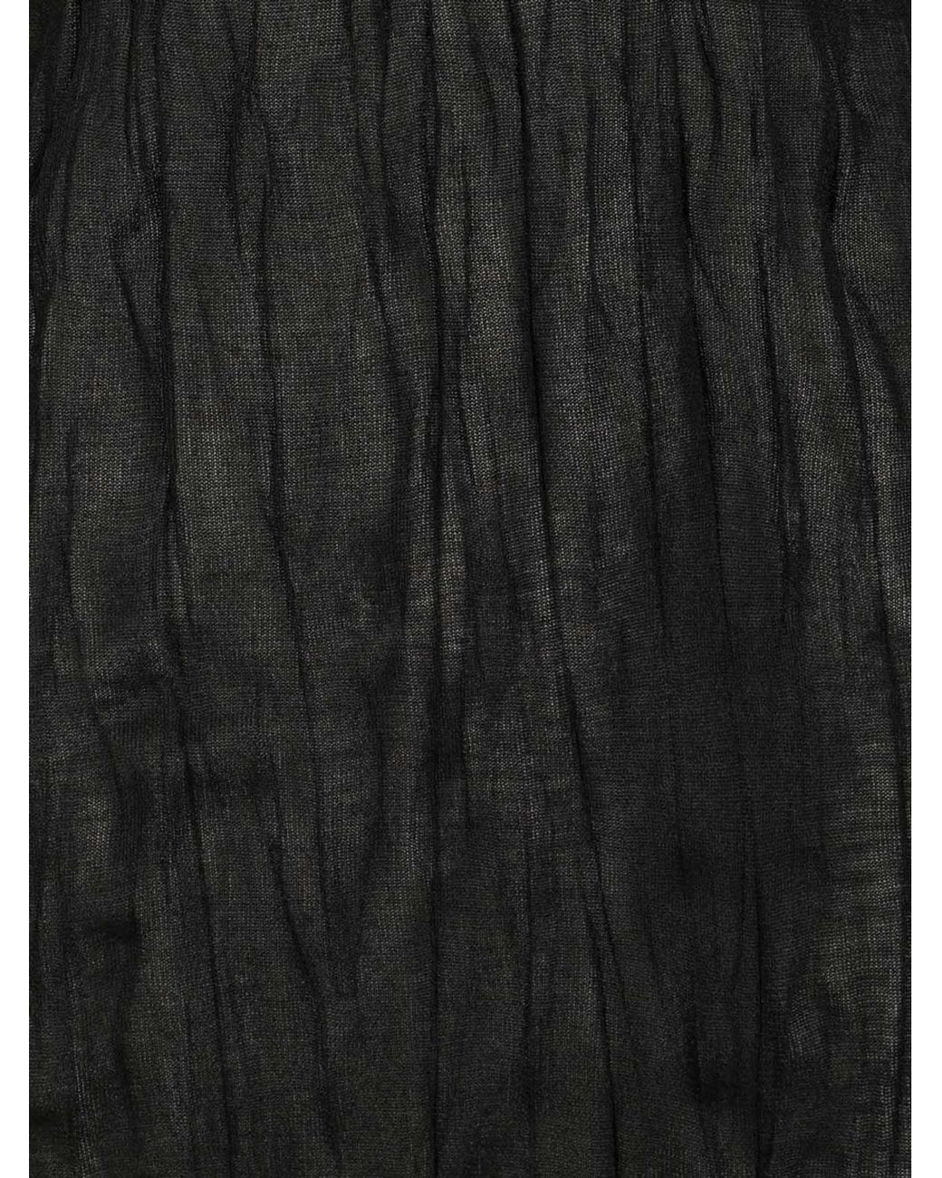 Totême  Black Crinkled Tank Dress