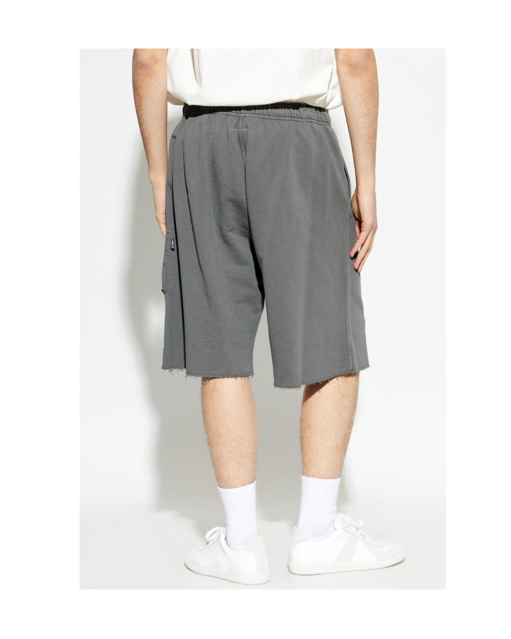 MM6 by Maison Margiela Gray Side Pocket Shorts for men
