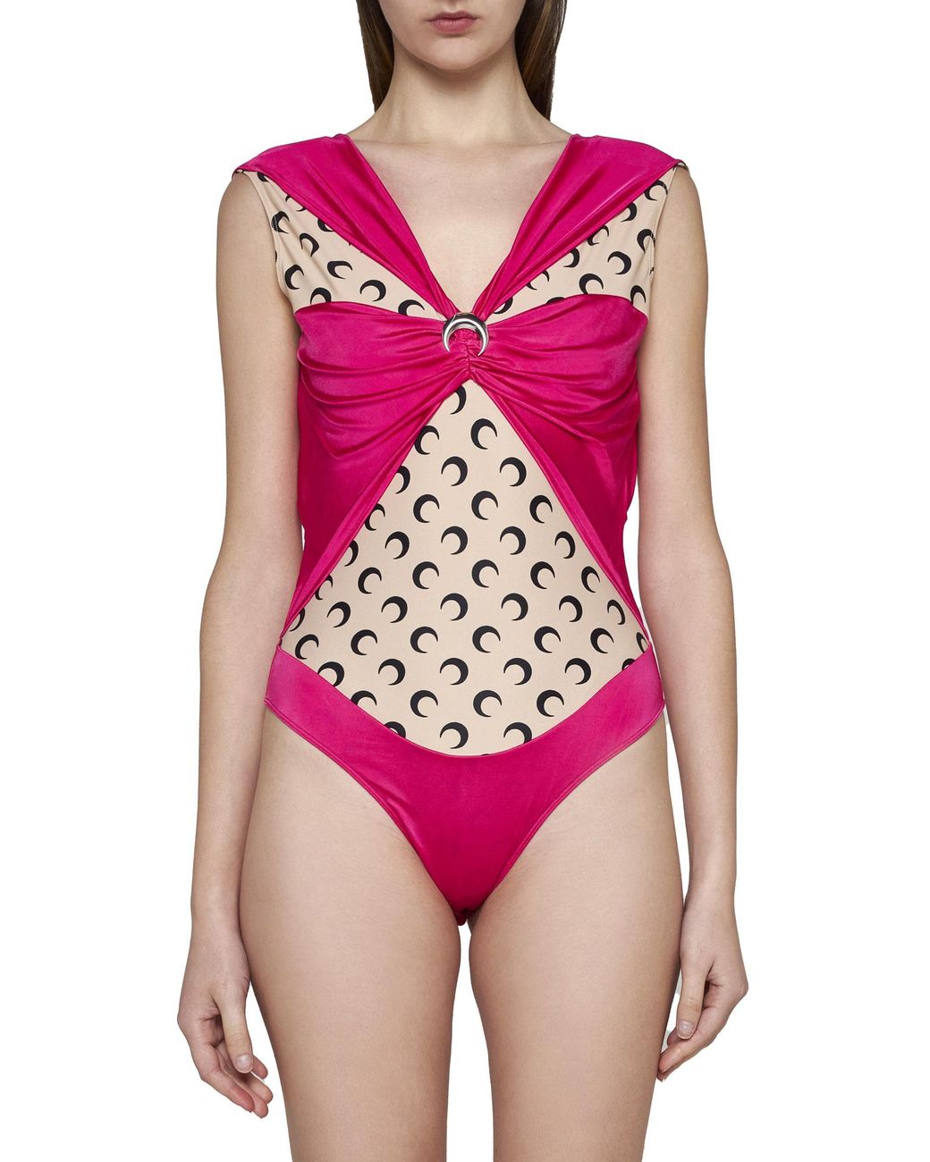 MARINE SERRE Pink Sweaters