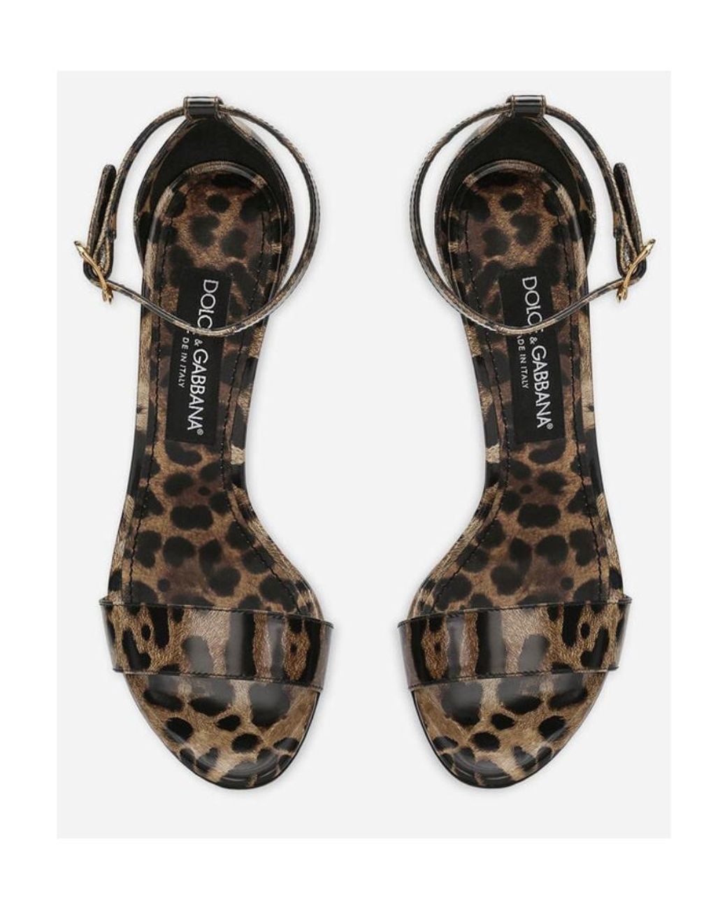 Dolce & Gabbana Metallic D-Heeled Sandals