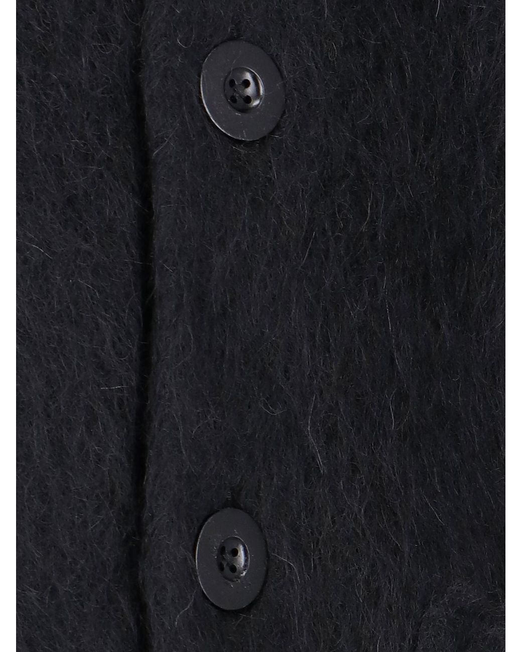 Our Legacy Black Relaxed V-Neck Cardigan for men