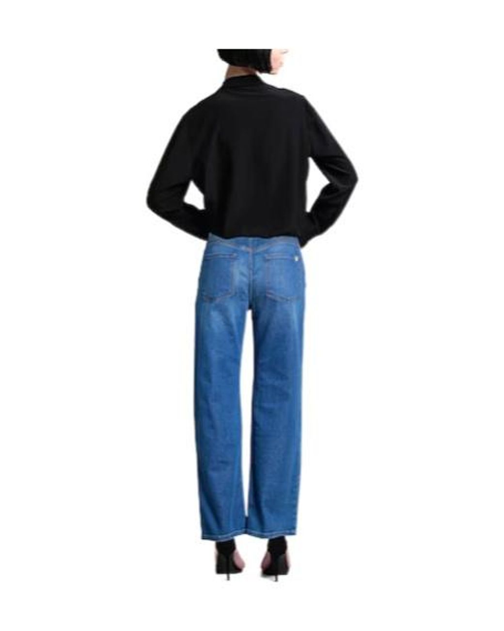 Weekend by Maxmara Blue Straight-Leg Medium Jeans
