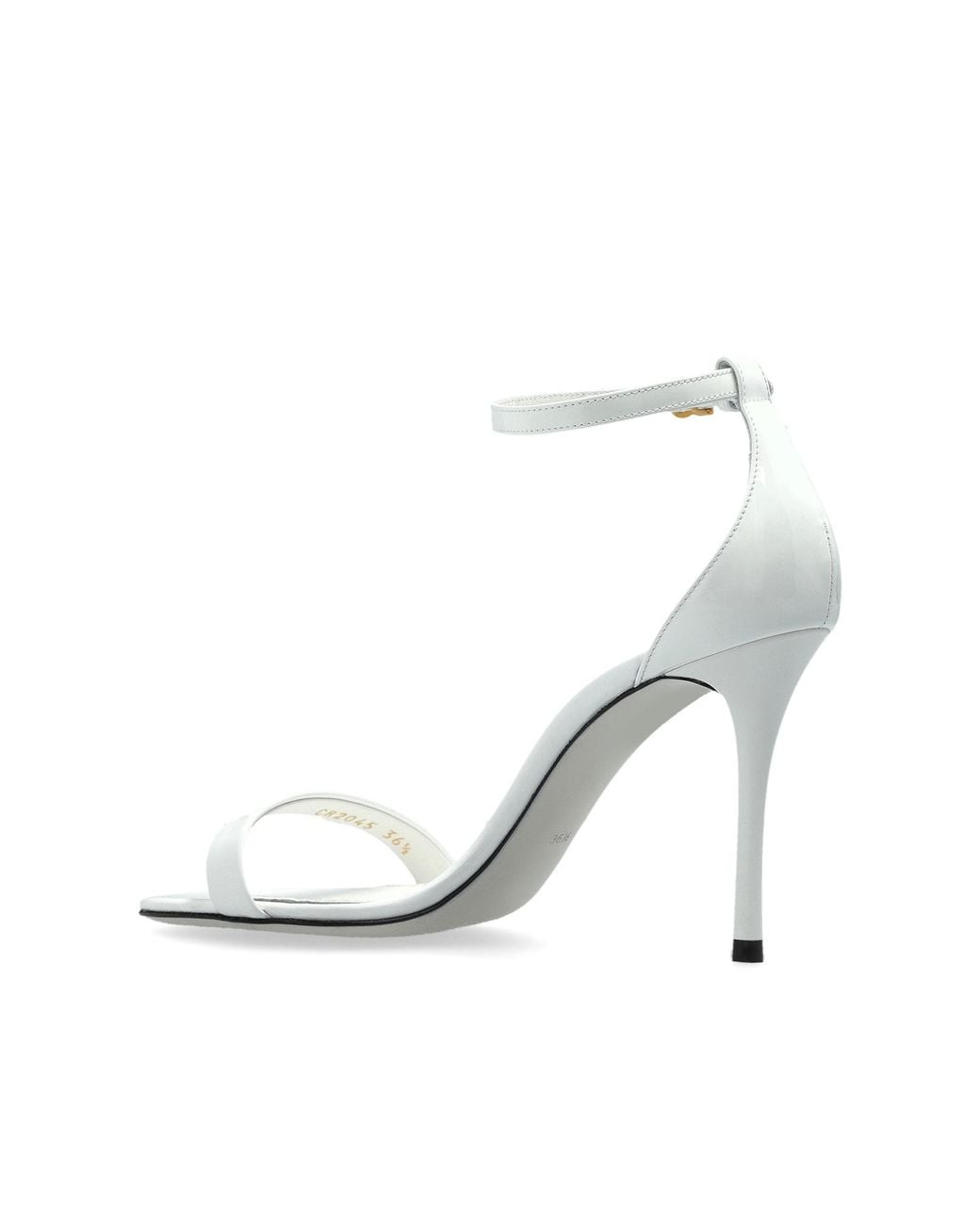 Dolce & Gabbana White Open-Toe High-Heeled Sandals