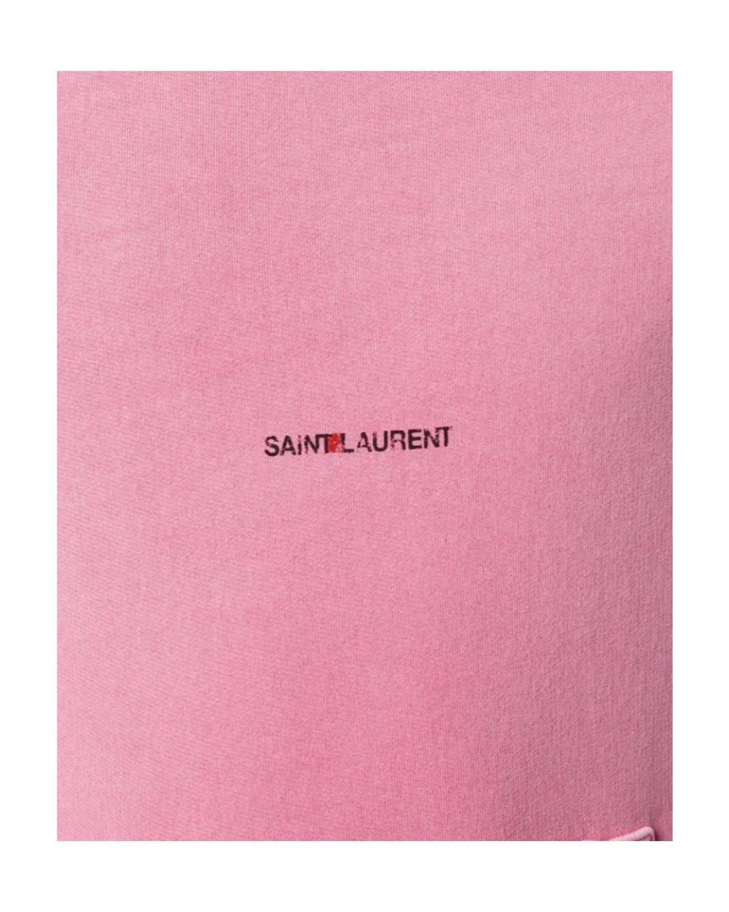Saint Laurent Pink Rive Gauche' Hoodie for men