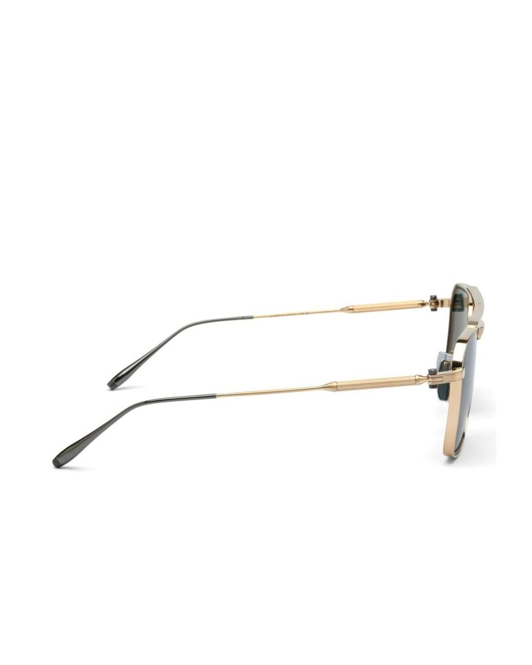 Akoni Green Square-Frame Sunglasses for men