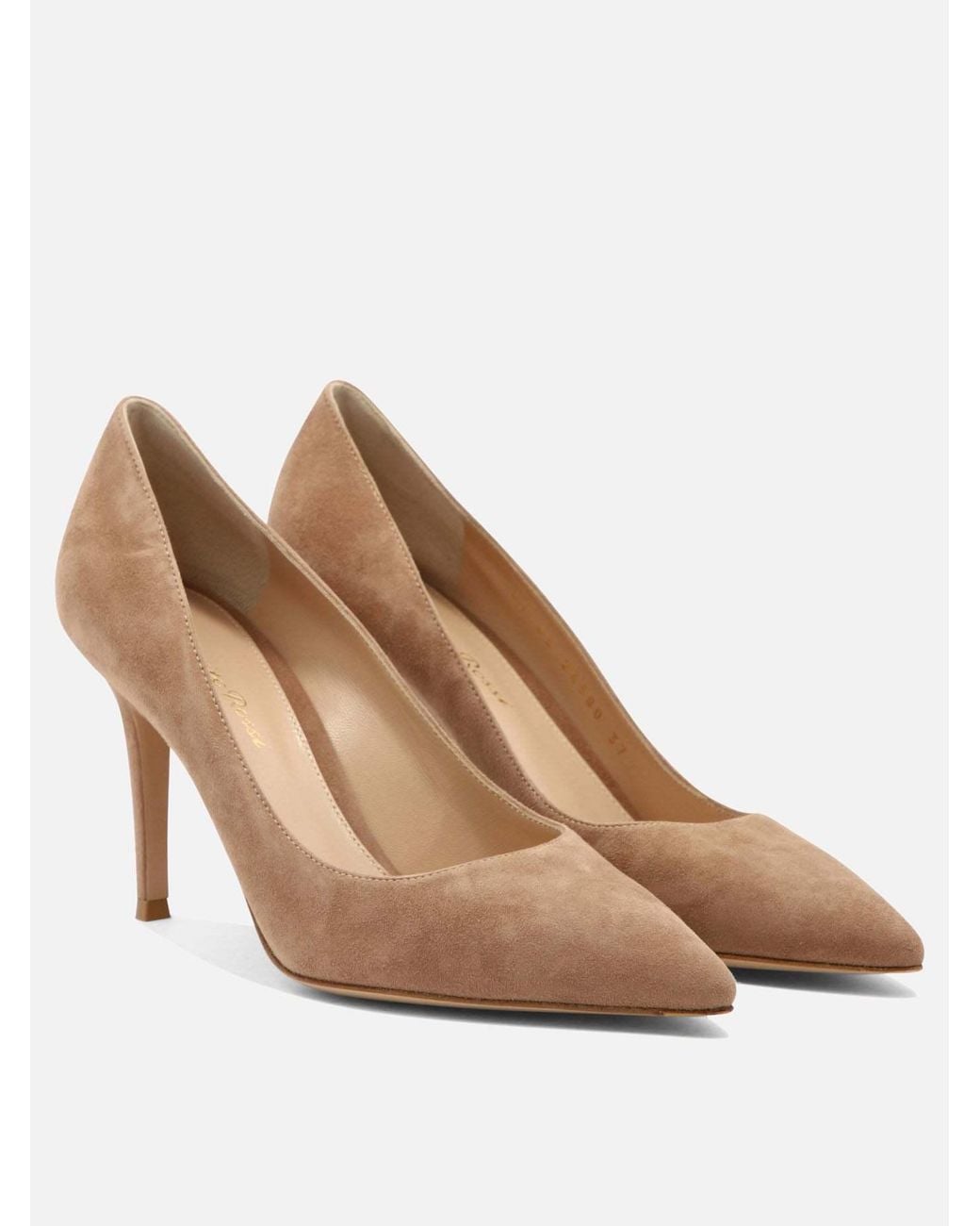 Gianvito Rossi Brown Pointed-Toe High Heels