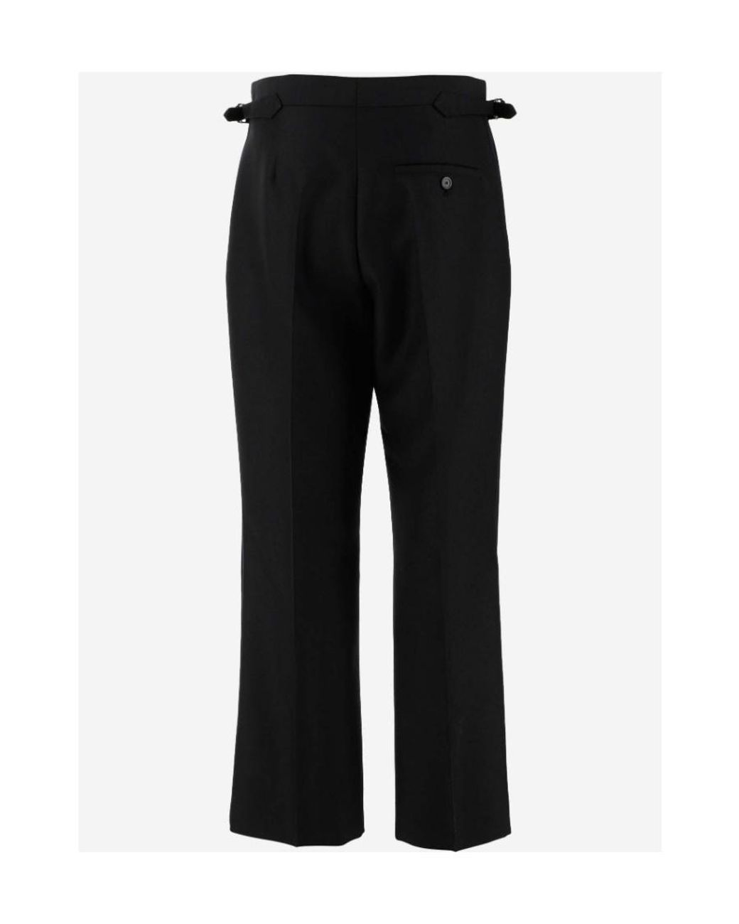 Balenciaga Black Straight Casual Pants