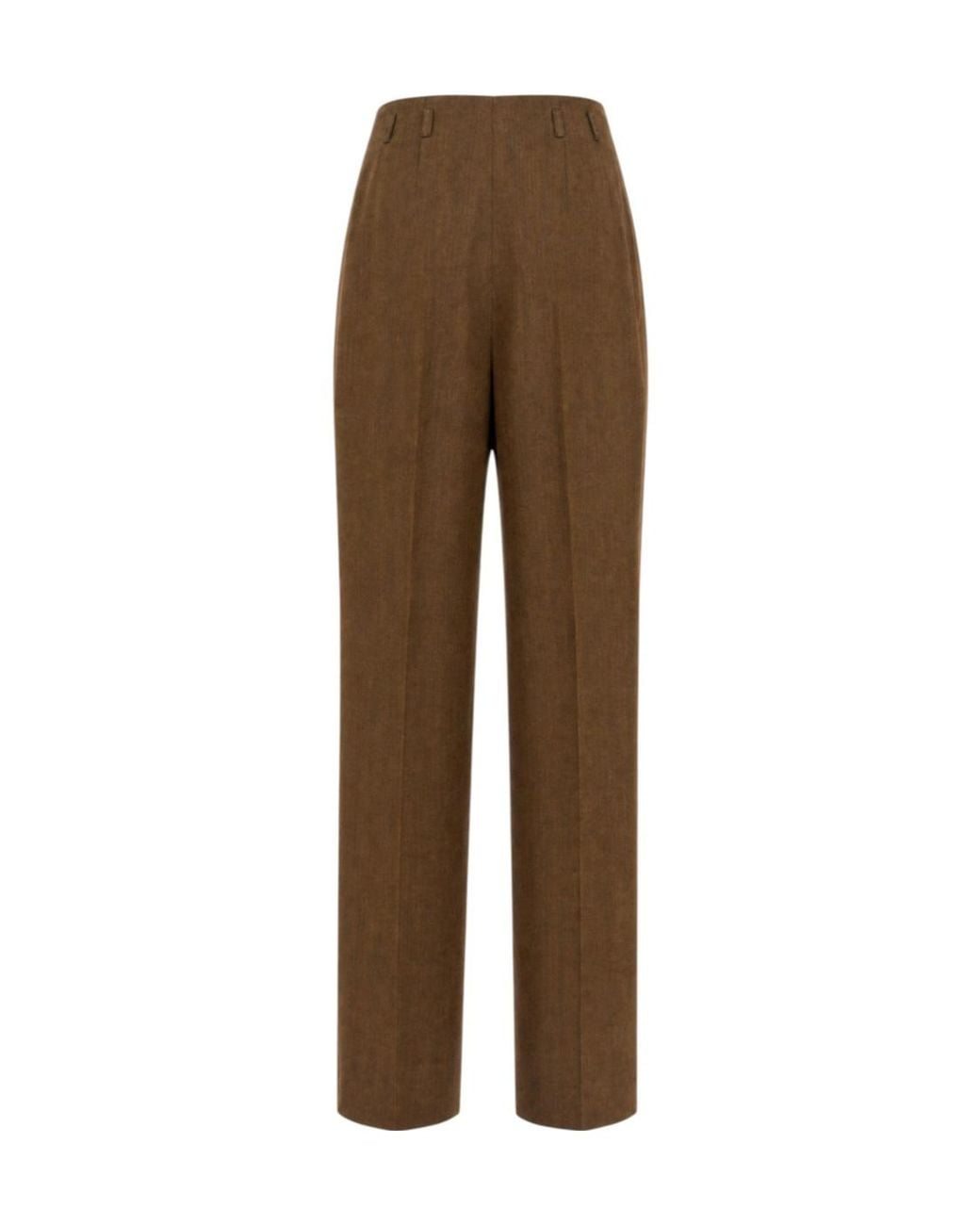 Alberta Ferretti Brown Casual Trousers With Belt Loops