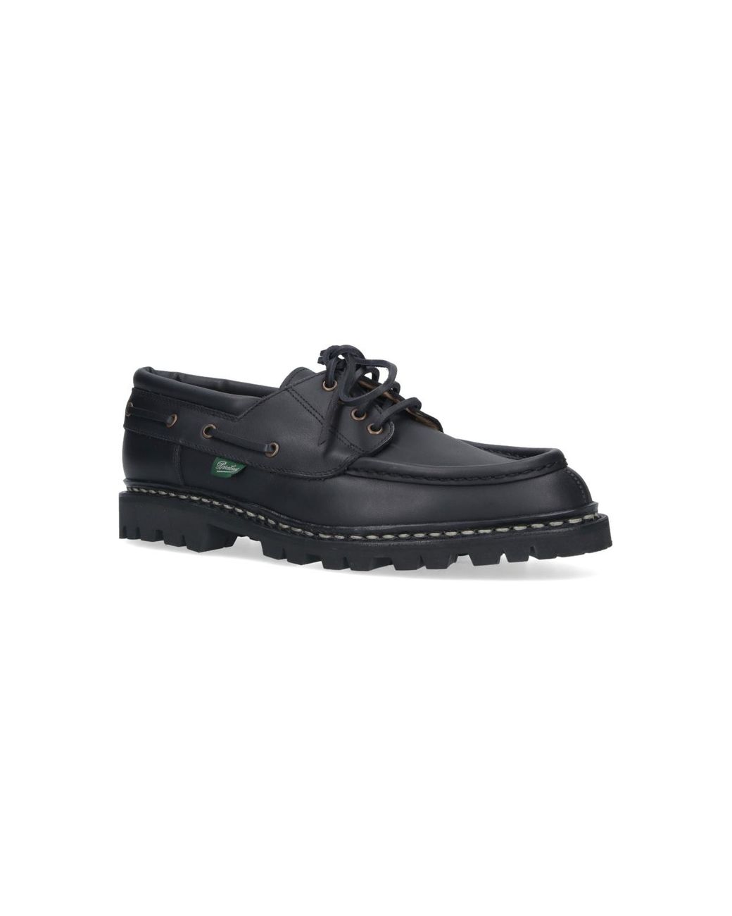 Paraboot Black Chimey Derby Shoes for men