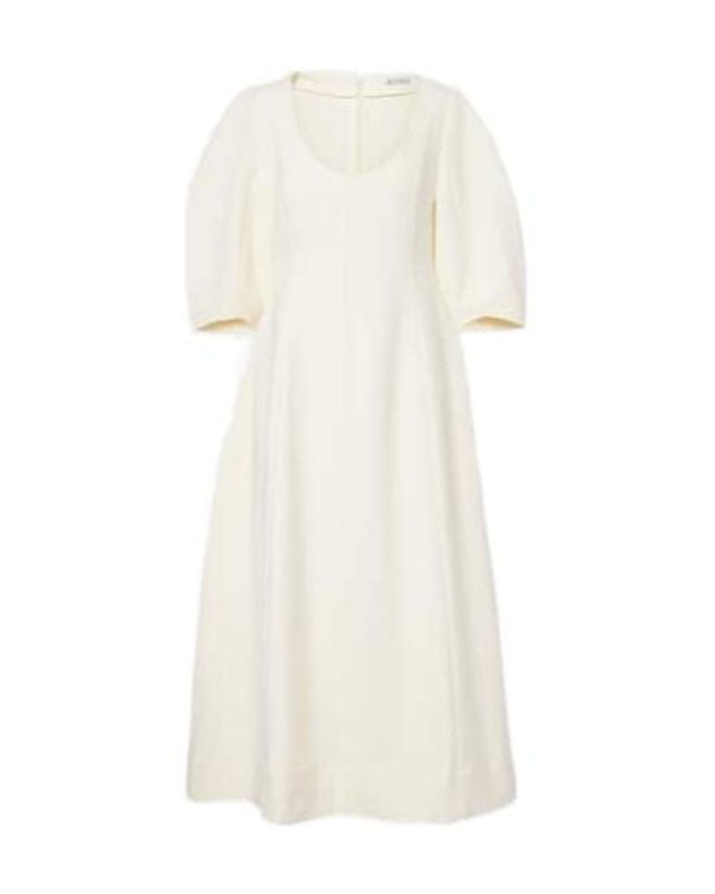 Rohe White Round Neck Dress