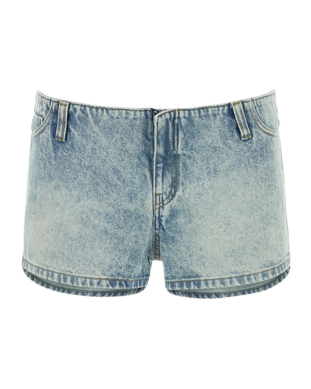 GIMAGUAS Blue Flor Denim Shorts