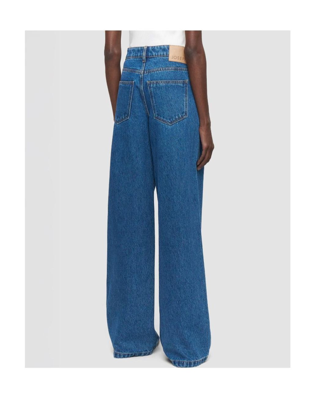 Joseph Blue Zamtam Wide-Leg Jeans