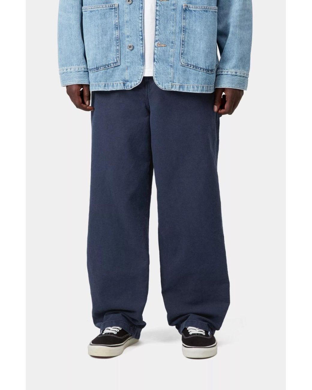 Carhartt Blue Parrish Cotton-Corduroy Trousers for men