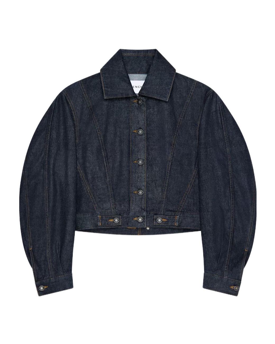 Givenchy Blue Collared Button-Up Denim Jacket