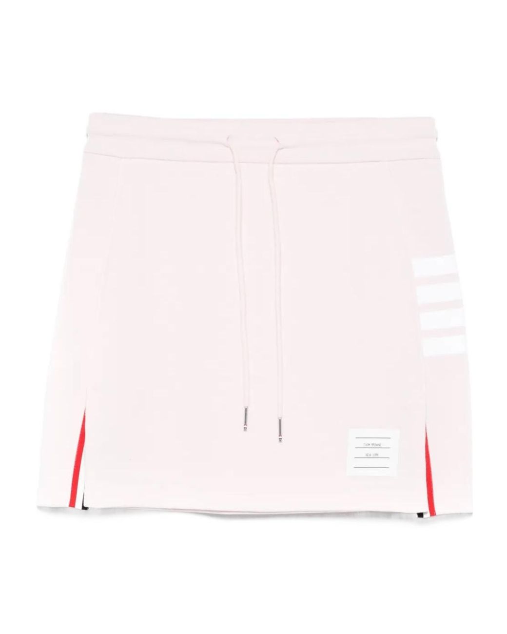 Thom Browne Pink 4 Bar Stripe Drawstring Mini Skirt
