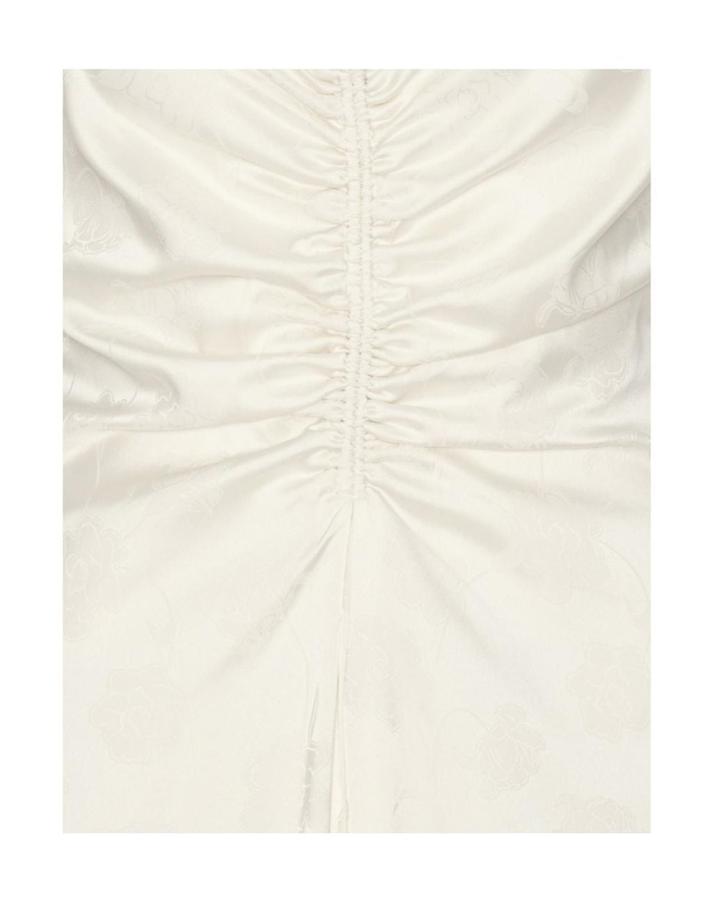 ROTATE BIRGER CHRISTENSEN White Drapy Slip Maxi Dress