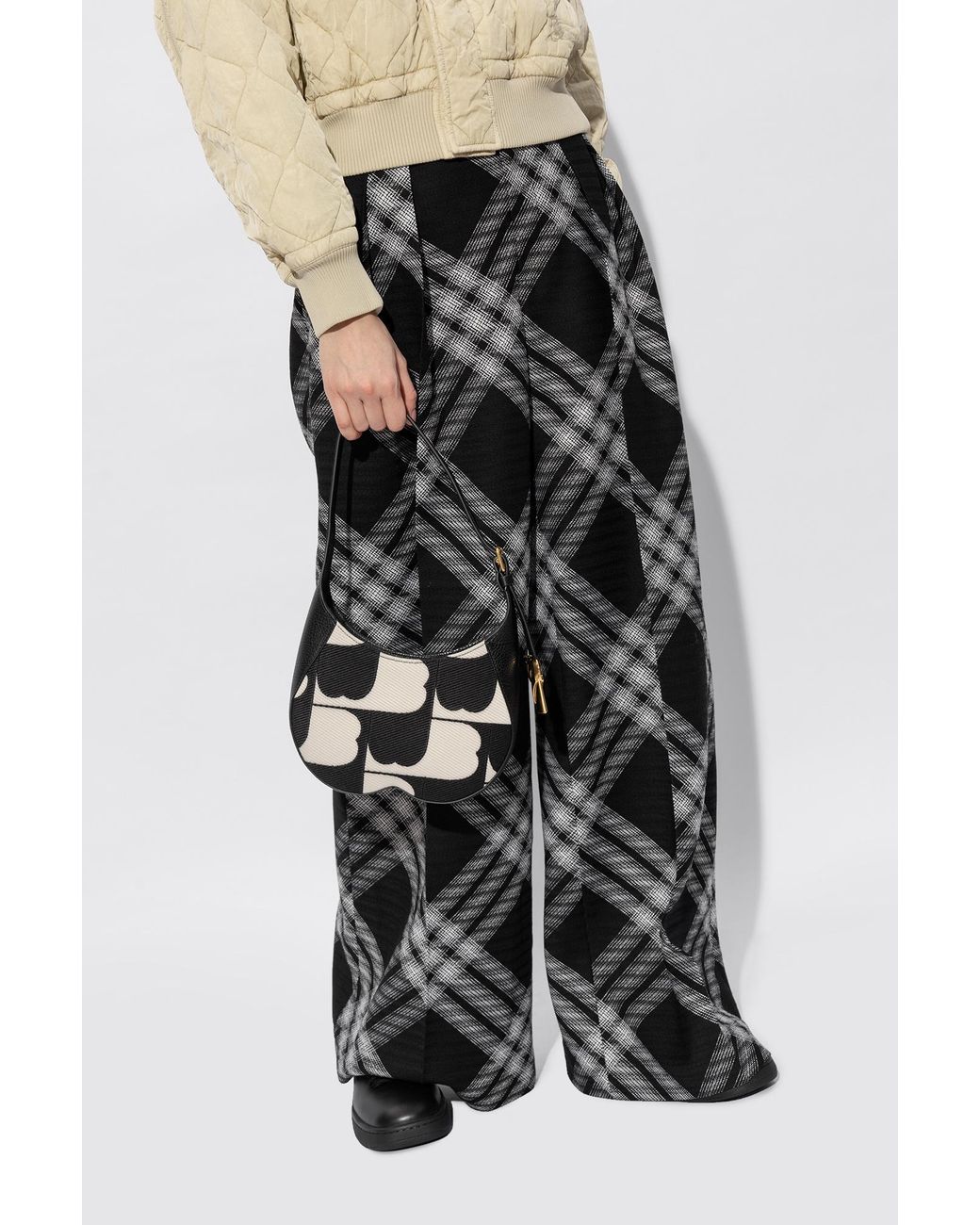 Burberry Black Small Chess Shoulder Bag