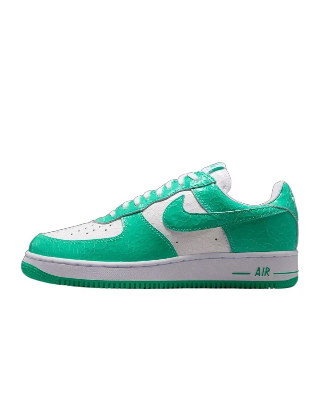 Nike Green Air Force 1 Low '01 Cracked Leather Sneakers for men