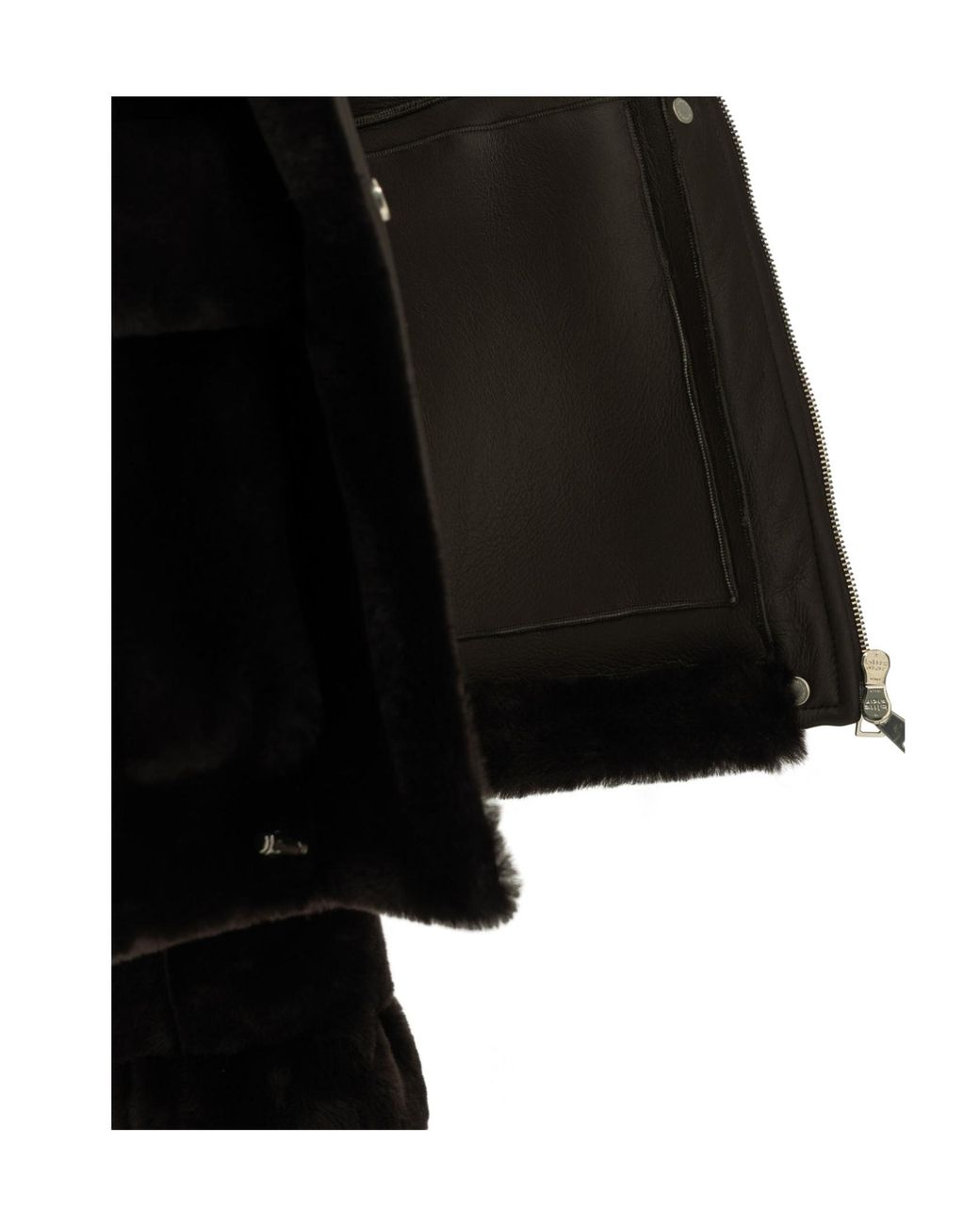Blancha Black Hooded Fur Jacket