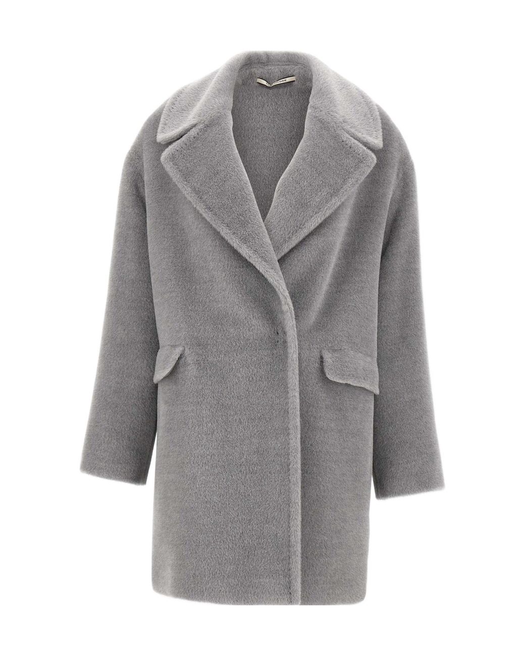 Tagliatore Shawl Collar Wool Alpaca Coat in Gray | Lyst Tagliatore Shawl Collar Wool Alpaca Coat in Gray | Lyst