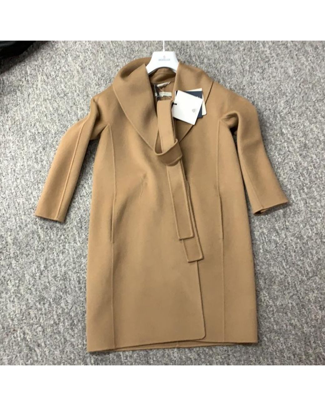 Max Mara Natural Tie A Belt Overcoat