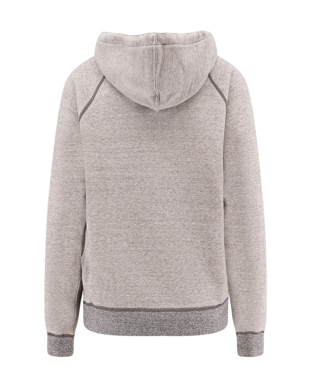 Chloé Gray Chloé Logo Printed Drawstring Hoodie