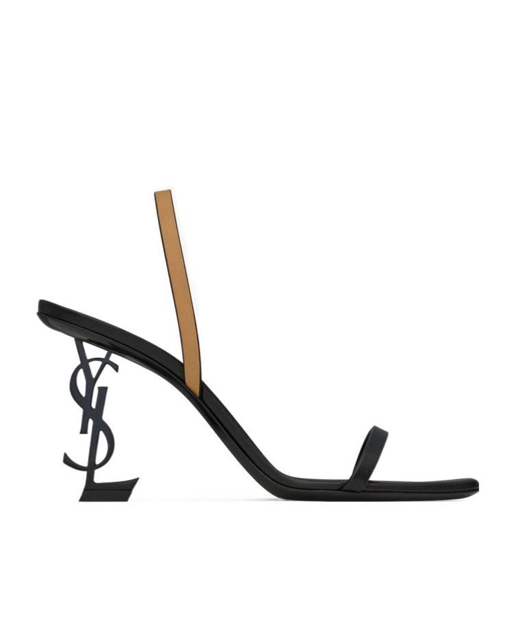 Saint Laurent Metallic Opyum Slingback Sandals