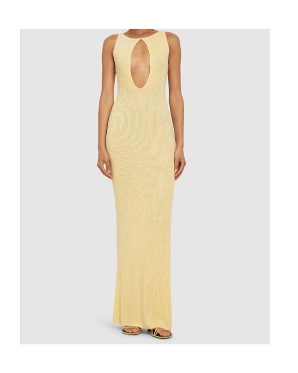 AYA MUSE Metallic Sleeveless Long Dress