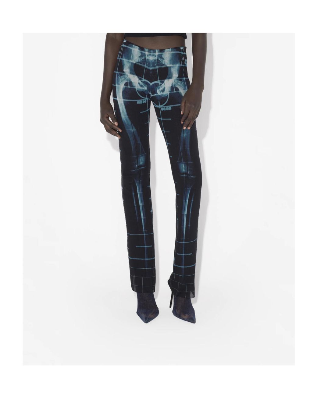 Jean Paul Gaultier Blue The Squeletor Pants