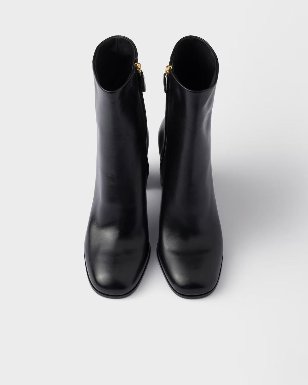 Prada Black Zip-Up Block-Heeled Boots