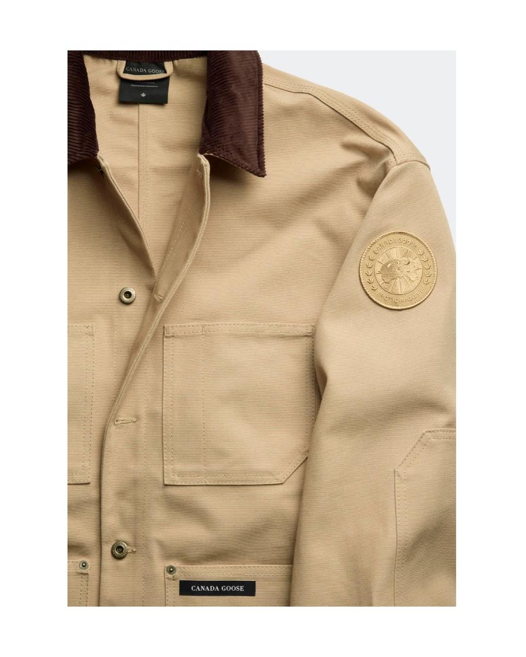 Canada Goose Natural Beaumont Corduroy-Collar Jacket for men