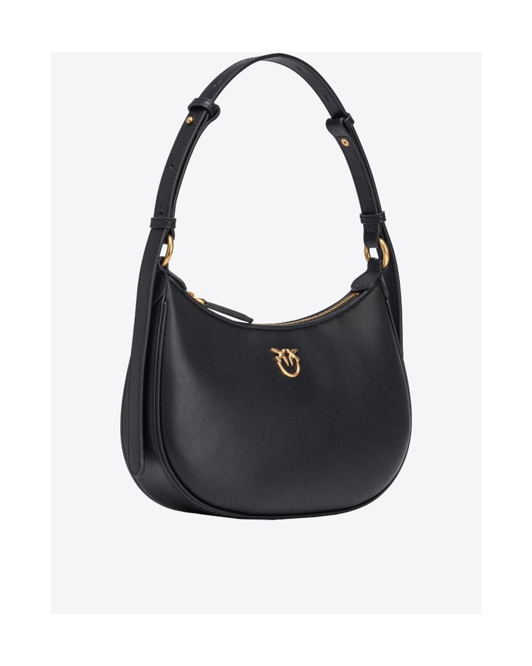 Pinko Black Half Moon Mini Love Bag